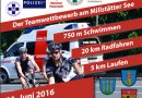 Ktn: 5. Triathlon der Einsatzkräfte am 11. Juni 2016 in Seeboden am Millstätter See