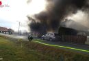 Bgld: Carport mit zwei Fahrzeugen in Urbersdorf in Vollbrand