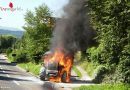 Oö: Zwei Feuerwehren bei brennendem Lader „Manitu“ in Vöcklabruck im Einsatz