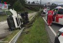 Ktn: Lkw in Villach über Böschung auf Begleitweg gestürzt