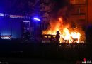 Oö: Zwei Pkw in Wels in Vollbrand