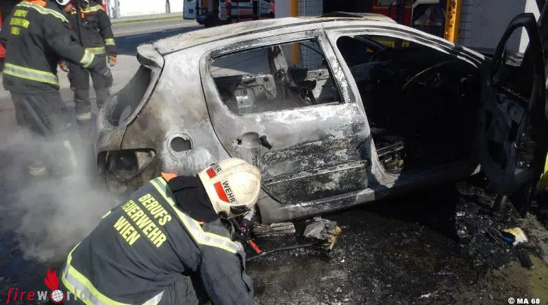 Wien: Autobrand Nach Verkehrsunfall In Wien-Floridsdorf – Fireworld.at