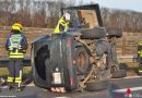 Nö: Geländewagen nach Verkehrsunfall in Wiener Neudorf umgestürzt