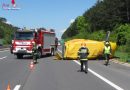 Nö: Klein-Lkw kam auf der Seite zum Liegen: Verzögerungen auf der A2 bei Wiener Neustadt