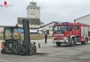 Nö: Elektrostapler brannte in Lagerhalle in Wullersdorf