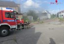 Bayern: Industriehalle in Augsburg in Brand