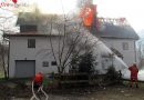 Oö: Dachgeschoß eines Wohnhauses in Bad Goisern stand in Vollbrand