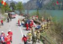 Oö: Verkehrsunfall und Brand auf Schiff als Übungsthemen in Ebensee