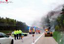 D: Fahrzeugbrand auf der A7 führt zu Vollsperrung