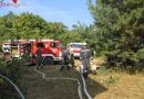 Nö: Enorme Hitzebelastung bei Waldbrand -> 5 Feuerwehrmänner im Krankenhaus