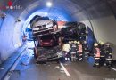 Oö: Tunnelsperre auf der A9 nach Unfall mit mehreren Fahrzeugen