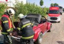 Oö: Couragierte Ersthelferin löscht Fahrzeugbrand an einem Oldtimer