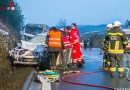 Nö: Menschenrettung nach Unfall zwischen Pkw und Lkw – Frau getötet (+Video)