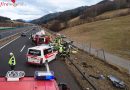 Stmk: Drei Verletzte bei Fahrzeugüberschlag auf der A9