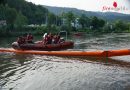 Stmk: Feuerwehrbereich Leoben übt Errichtung von Ölsperren auf der Mur