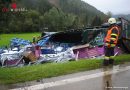 Stmk: Sattelzug auf der A9 umgestürzt