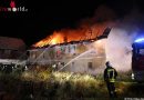 Nö: Leerstehendes Wohnhaus in Vollbrand