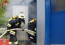 Nö: Schlosserei stellt Firmengelände für Feuerwehrübung zur Verfügung