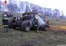 Oö: Von Güllefass eingeklemmter Landwirt und Feuerwehrmann von eigenen Kameraden gerettet