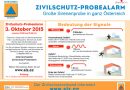 Österreich: Bundesweiter Zivilschutz-Probealarm am 3. Oktober 2015