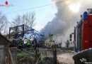 Oö: 12 Feuerwehren bei Stadelbrand in Kallham im Einsatz