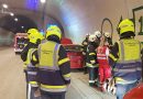 Ktn: Pkw beginnt im Oswaldibergtunnel zu brennen → Lenkerin verhindert Vollbrand