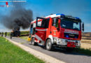 Oö: Großer Feldbrand in Alberndorf: Neue Strohpresse brennt abermals ab