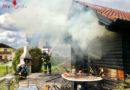 Oö: Brennendes Gartenhaus im Mondseeland