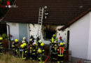 Oö: Zwei Feuerwehren bei Wohnhausbrand im Einsatz