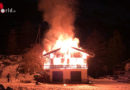 Schweiz: Chalet in Zermatt in Flammen