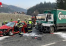 Ktn: Kreuzungsunfall mit Lkw und Pkw bei Hermagor