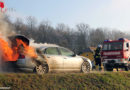 Bgld: Auto brennt am Heck in Poppendorf → Streife stoppt Lenker