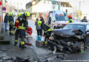 Nö: Pkw krachte in St. Valentin gegen Hausmauer