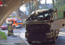 D: Mulden-Lkw hakt bei Brücke ein → Fahrerhaus schnellt gegen Decke