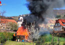 Nö: Vollbrand einer Gartenhütte in Weißenkirchen