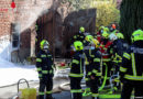 Oö: Zwölf Feuerwehren bei Brand einer Werkstatt auf einem Bauernhof im Einsatz