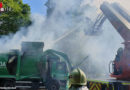 D: Drehleiter-Einsatz bei brennendem Müllfahrzeug in Gelsenkirchen
