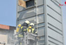 D: Feuer in einem Spänebunker sorgt für langwierige Löscharbeiten