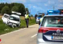 Oö: Glimpflich endender Pkw-Unfall in Thalheim bei Wels