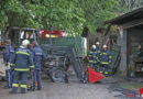 Oö: Traktor brennt in Nebengebäude in Vorchdorf