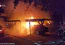 D: Auto und Carport brennen in Rotenburg