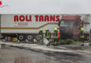 Oö: Schleudernder Sattelschlepper blockiert A1 bei Ansfelden