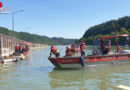 Oö: Sinkendes Motorboot mit Personenrettung auf der Donau in Aschach