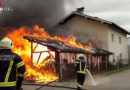 Oö: Brennender Hauszubau in Ohlsdorf → drei Wehren im Einsatz