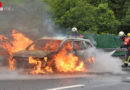 Schweiz: Auto-Vollbrand auf der A 13 bei Splügen