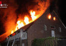 D: Mehrfach-Personenrettung bei nächtlichem Wohnhausfeuer in Westervesede