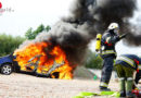 Bgld: Einsatzübung „Unfall Menschenrettung“ und „Autobrand“ in Oberwart