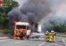 D: „Verdächtiger Rauch“ war brennende Sattelzugmaschine bei Schermbeck