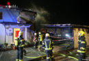 Oö: Carport-Brand greift auf ein Wohnhaus über