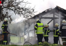 Oö: Bienenhütte in Geboltskirchen in Vollbrand